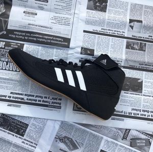 Adidas HVC Black Wrestling Shoes Size 9.5